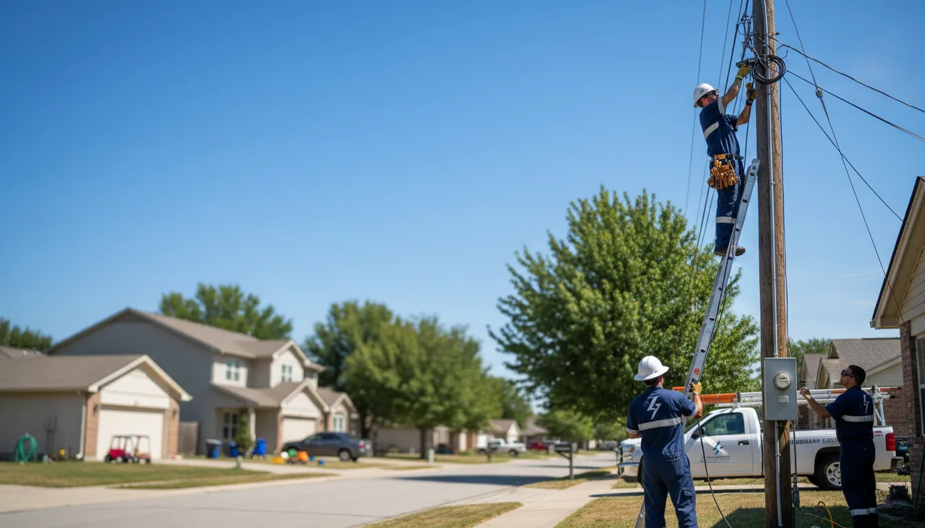 Residential electrician providing installation services in Flag Pond, TN